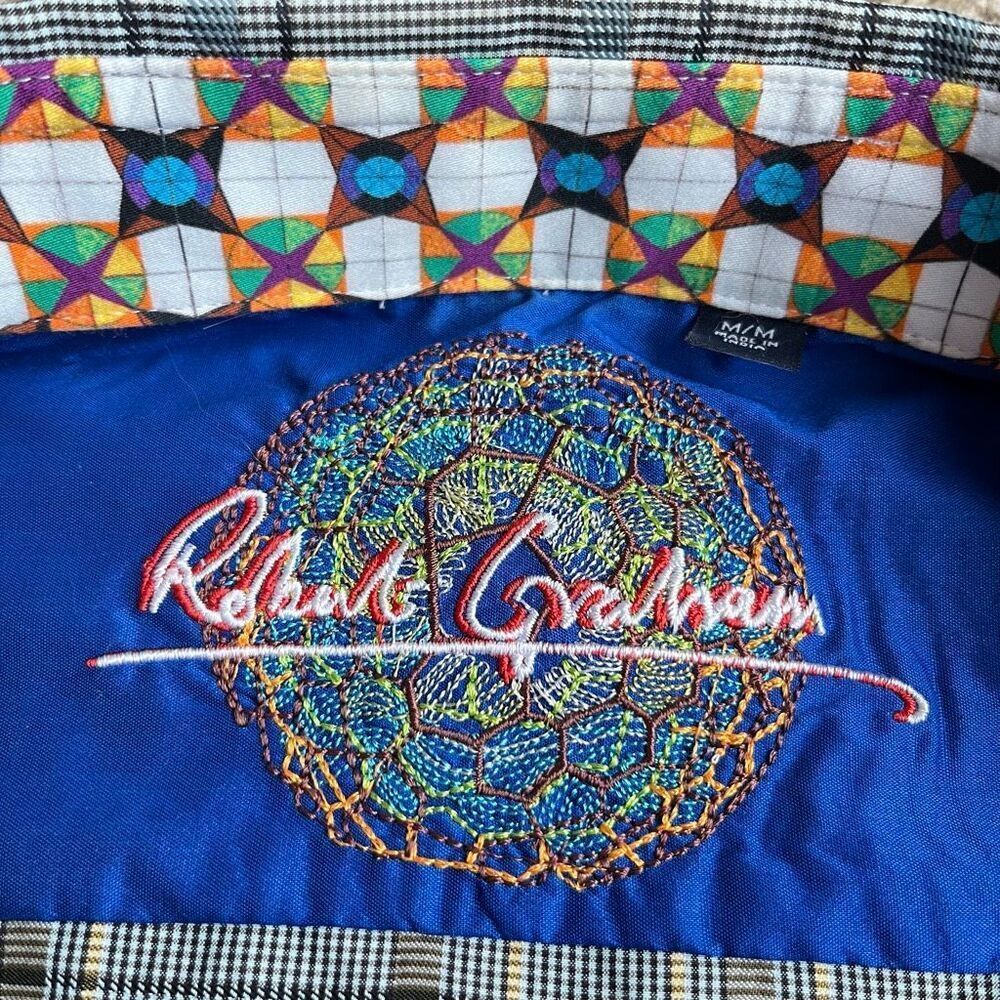 Robert Graham Patchwork Panel Button-Down Shirt –… - image 6